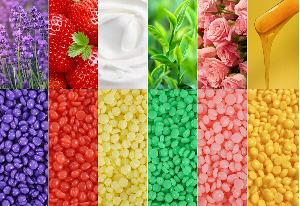 Vaško depiliavimo rinkinys, vaško šildytuvas, 6x kietas vaškas granulėse