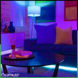 LED E27 A60 9W = 60W RGB TUYA pritemstamas Išmanusis WiFi SMART lemputė