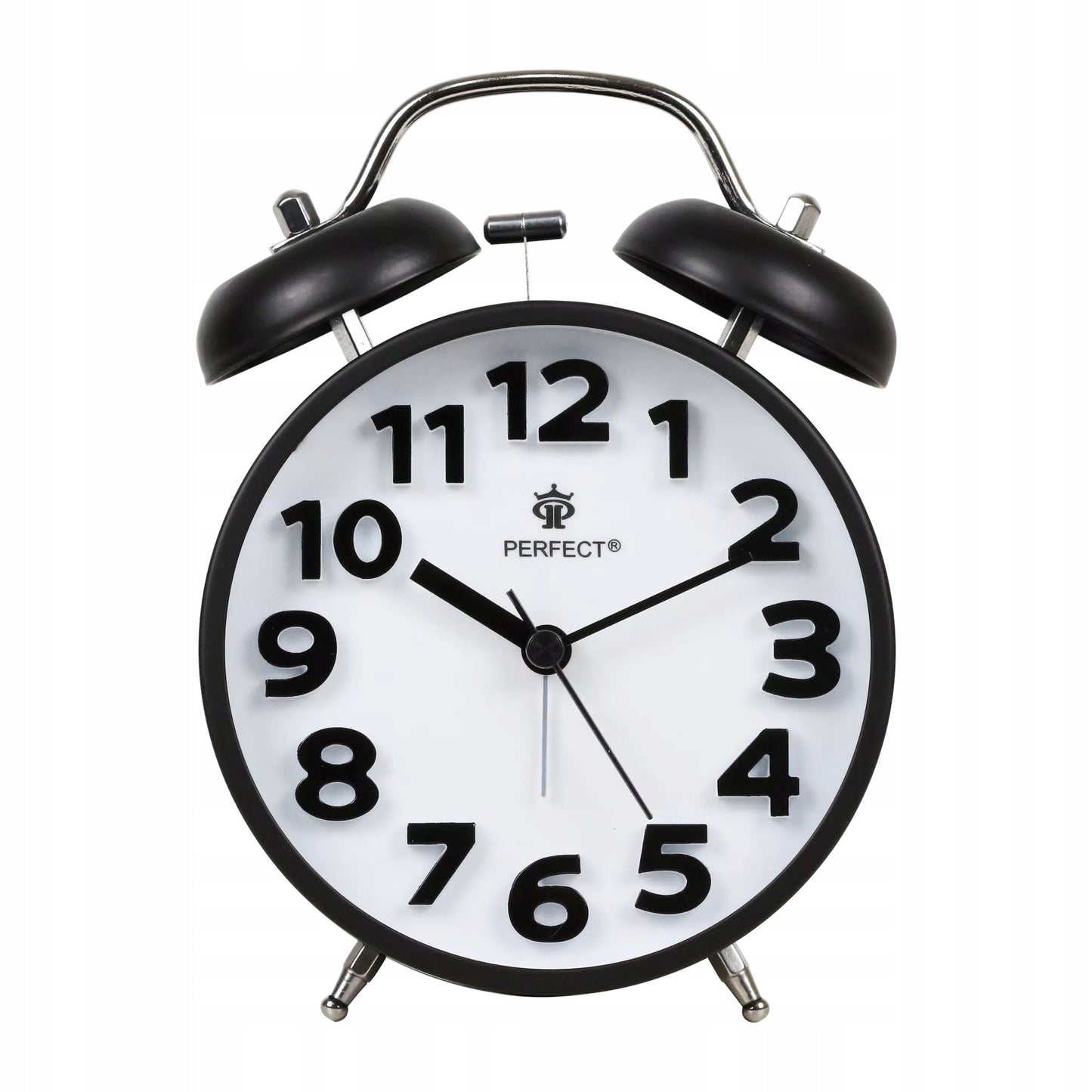 Žadintuvas su kvarciniu laikrodžiu PERFECT 11502 STIPRUS ALARMAS APŠVIETIMAS SLANKUS
