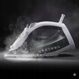 Galingas 2600W garinis lygintuvas Strażak su ANTI-CALC ir ANTI-DRIP funkcijomis, vertikaliam lyginimui