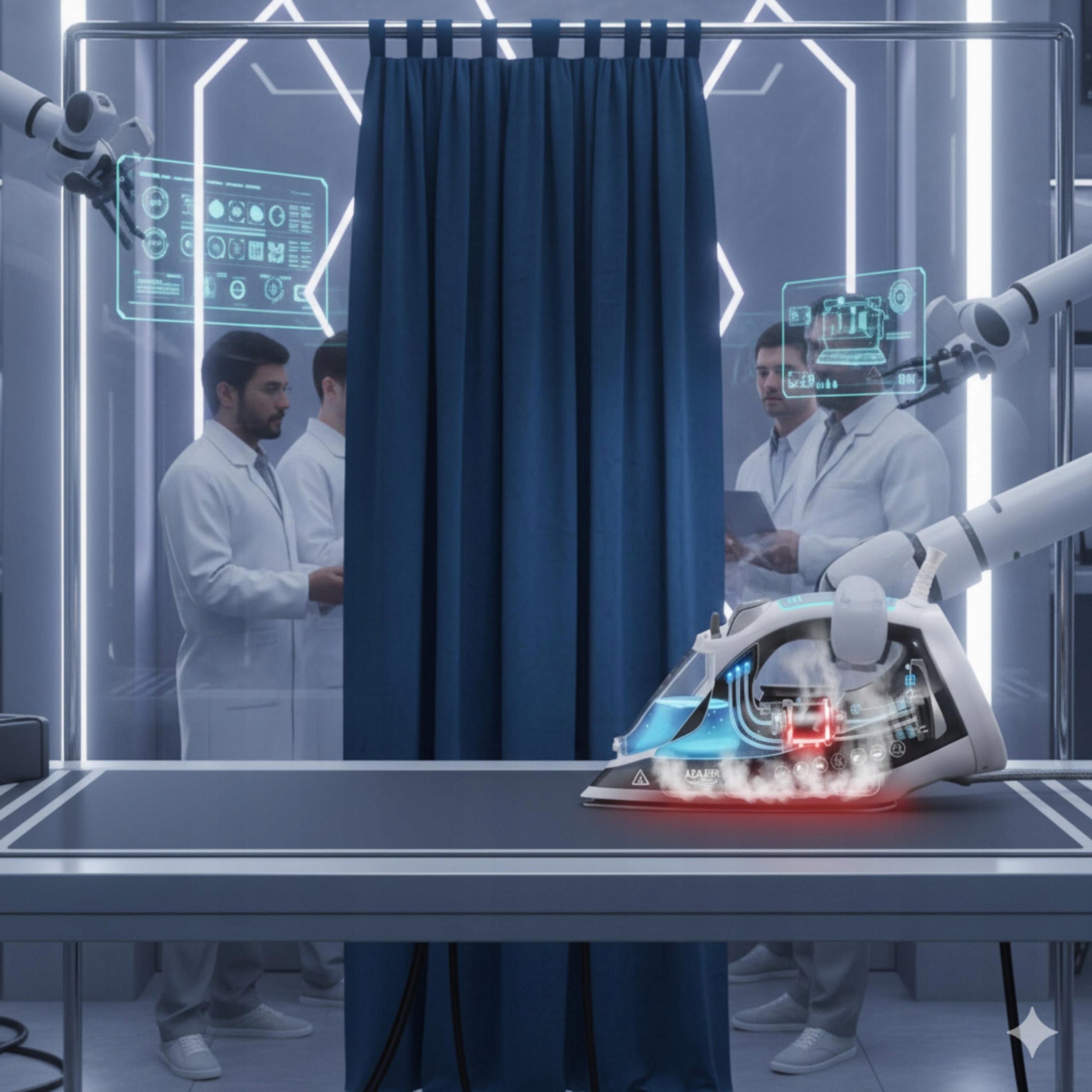 Galingas 2600W garinis lygintuvas Strażak su ANTI-CALC ir ANTI-DRIP funkcijomis, vertikaliam lyginimui