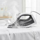 Galingas 2600W garinis lygintuvas Strażak su ANTI-CALC ir ANTI-DRIP funkcijomis, vertikaliam lyginimui