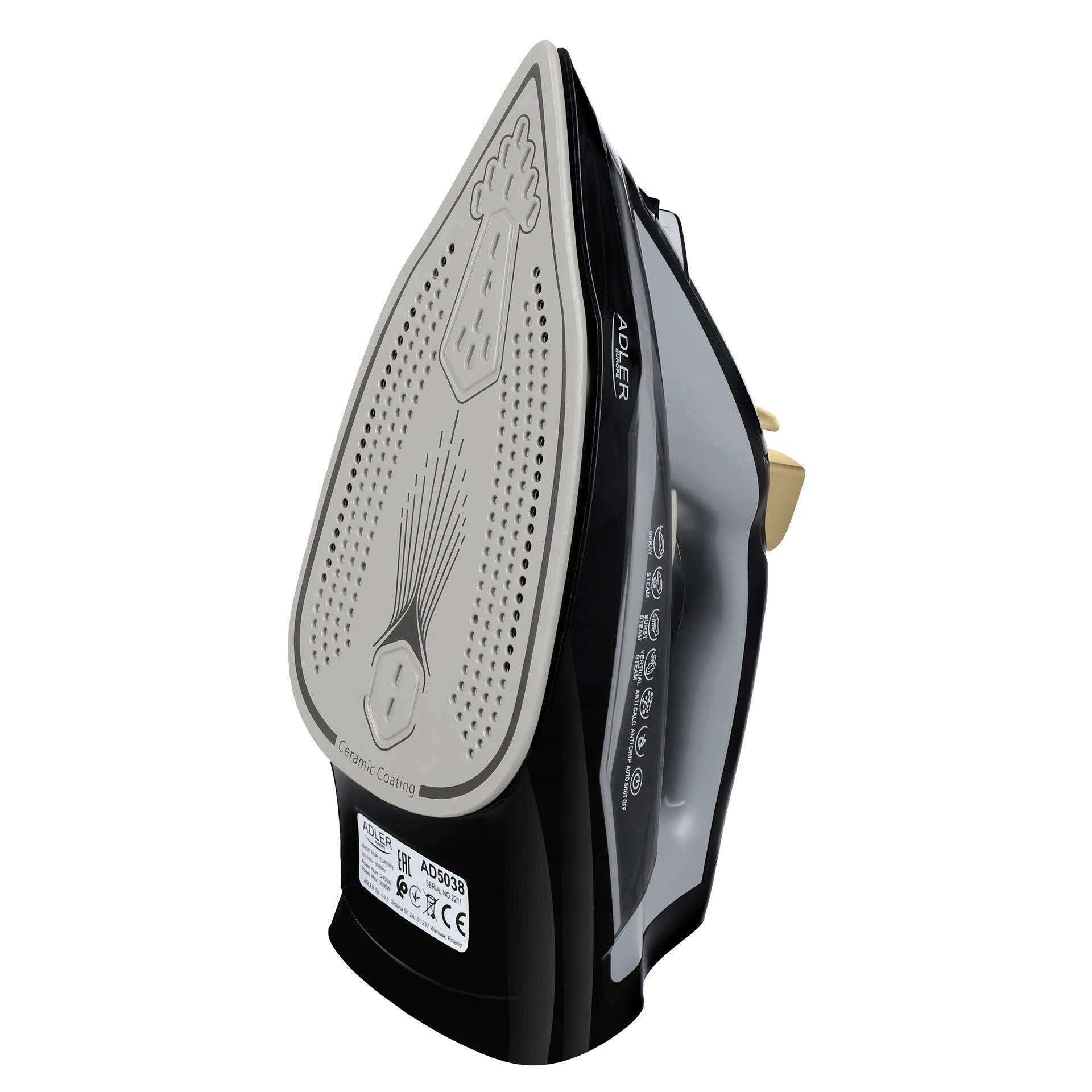 Namų garų lygintuvas, keraminis, 3000W, galingas vertikalus lyginimas, Anti-Calc