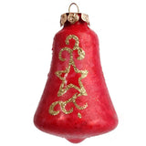 Rinkinys 18 raudonų stiklinių burbulų su viršūne Kalėdoms Papuošimas