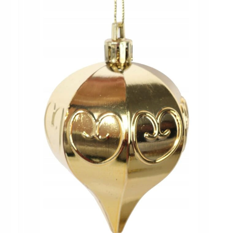 50 Prabangių plastikinių kalėdinių burbulų rinkinys, įvairių spalvų ir dydžių