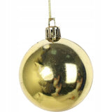 50 Prabangių plastikinių kalėdinių burbulų rinkinys, įvairių spalvų ir dydžių