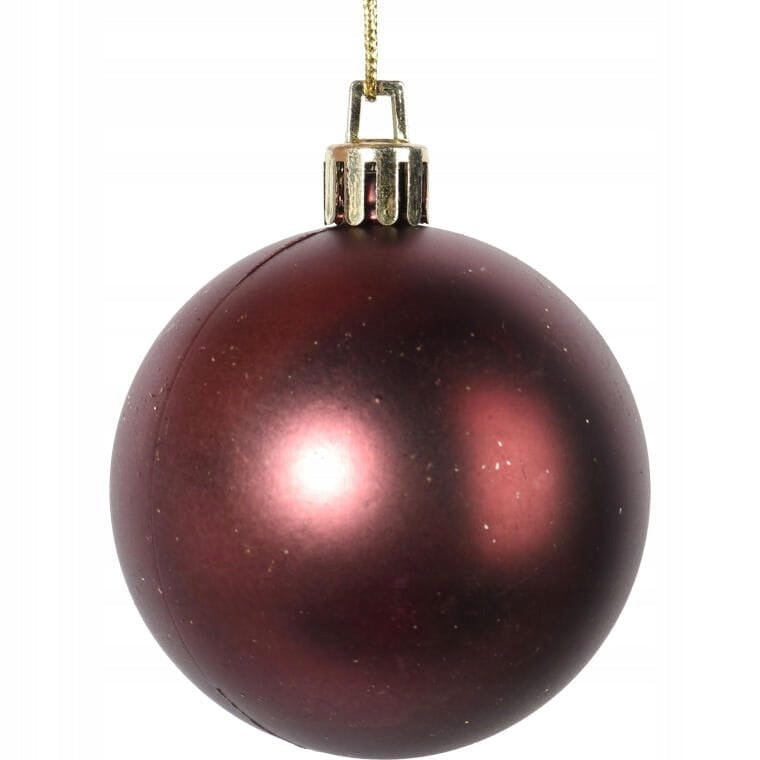 50 Prabangių plastikinių kalėdinių burbulų rinkinys, įvairių spalvų ir dydžių