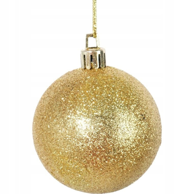 50 Prabangių plastikinių kalėdinių burbulų rinkinys, įvairių spalvų ir dydžių