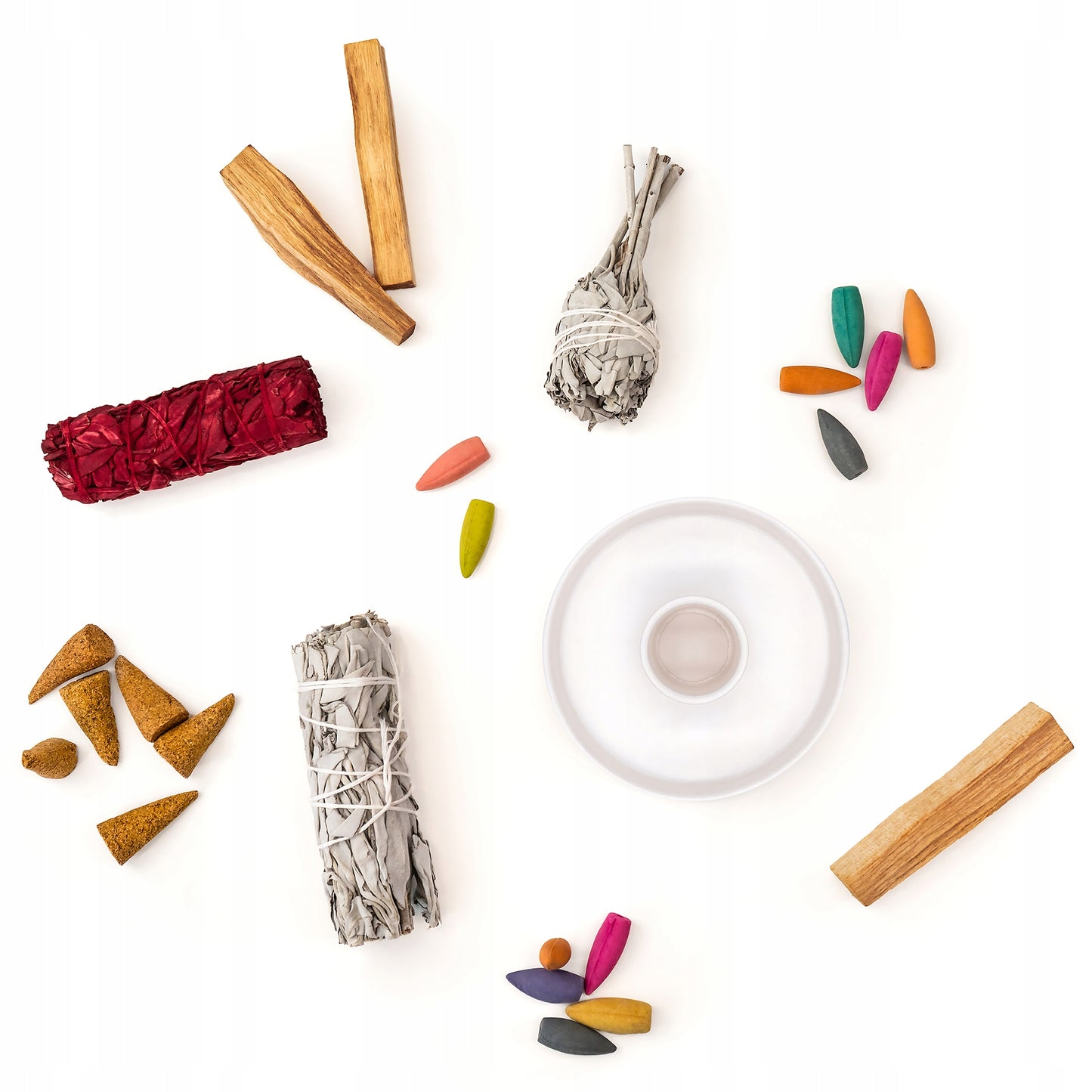 Aromaterapijos rinkinys Palo Santo + Keraminis padėklas Fumo