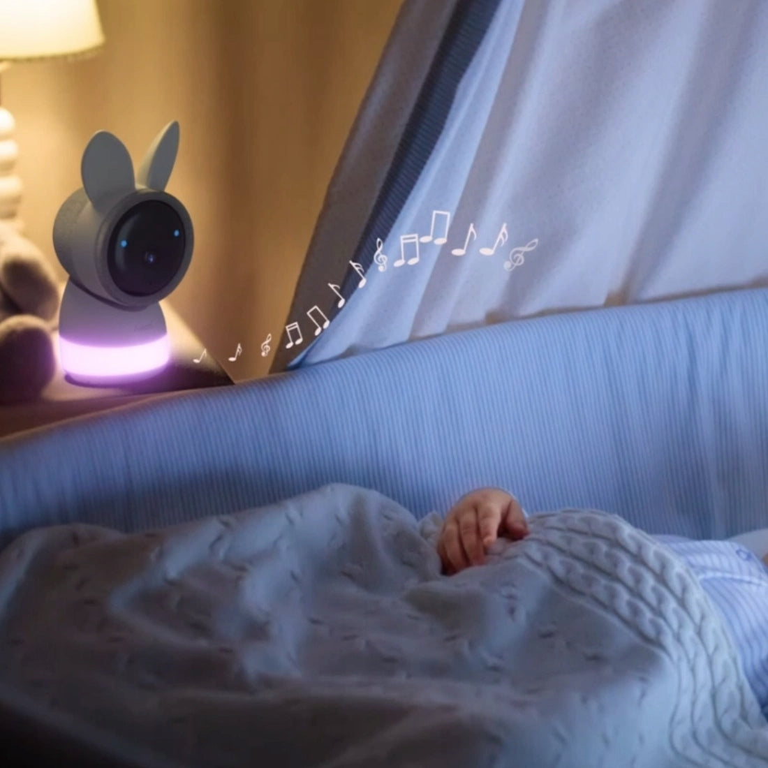 Elektroninės auklės rinkinys su kamera, Wi-Fi ekranu Arenti AInanny, 2 vnt. sukamasis