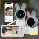 Elektroninės auklės rinkinys su kamera, Wi-Fi ekranu Arenti AInanny, 2 vnt. sukamasis