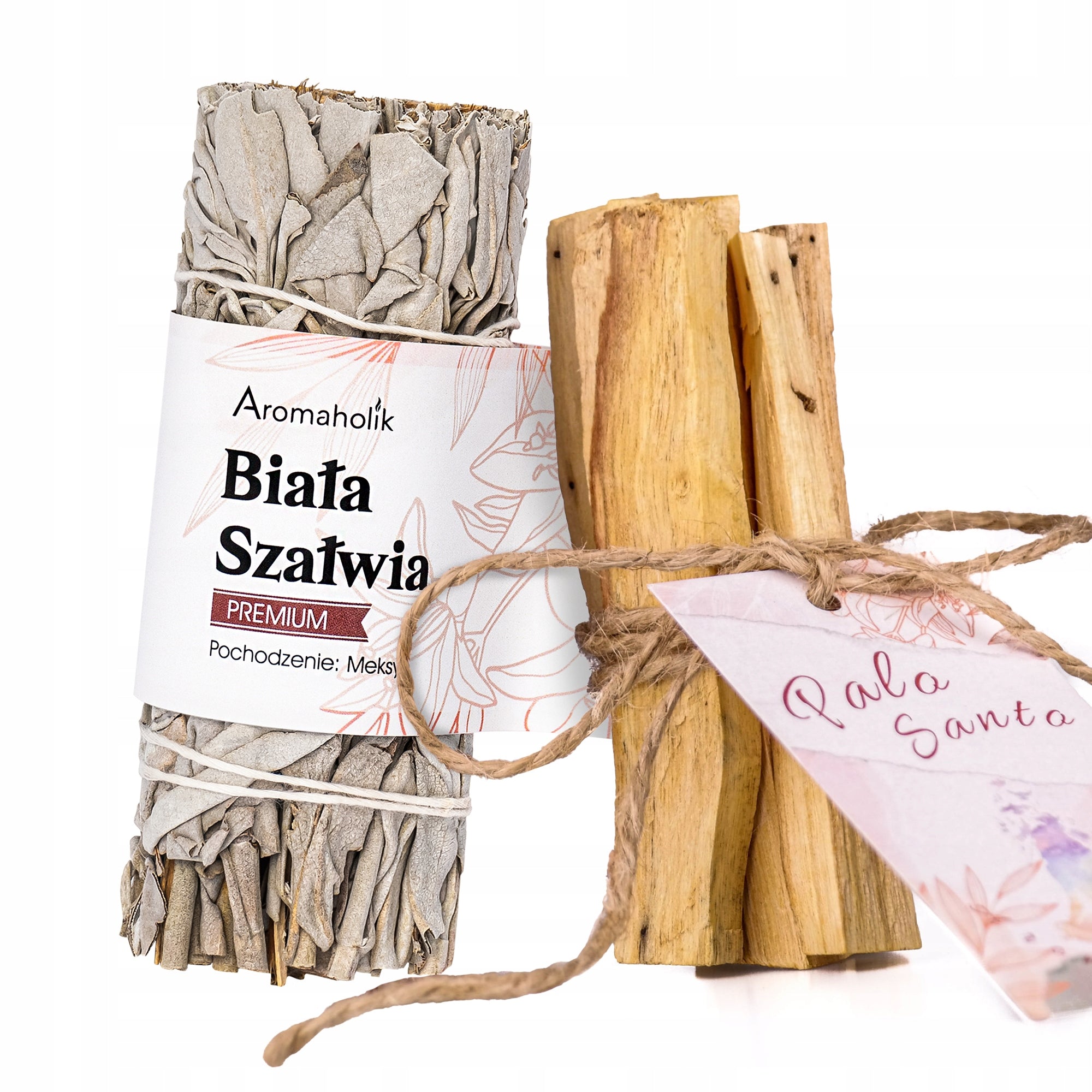 Originalus Palo Santo rinkinys + Baltoji šalavija Natūralūs smilkalai