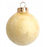 Kalėdinių stiklinių burbulų ir kremas(ės) spalvos viršūnės rinkinys, 18 vnt. DEKORACIJA