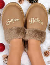 Dovanojamasis Rinkinys Senelės Šlepetės Dėžutėje Šlepetės Super Senelė *37*