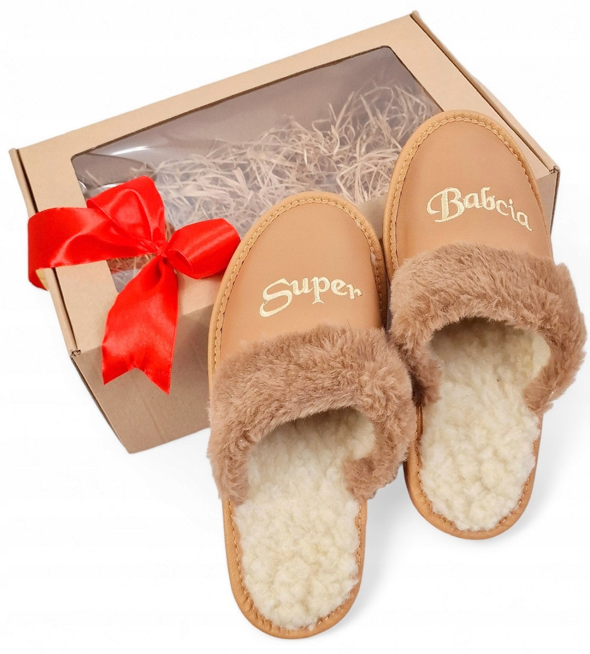 Dovanojamasis Rinkinys Senelės Šlepetės Dėžutėje Šlepetės Super Senelė *37*