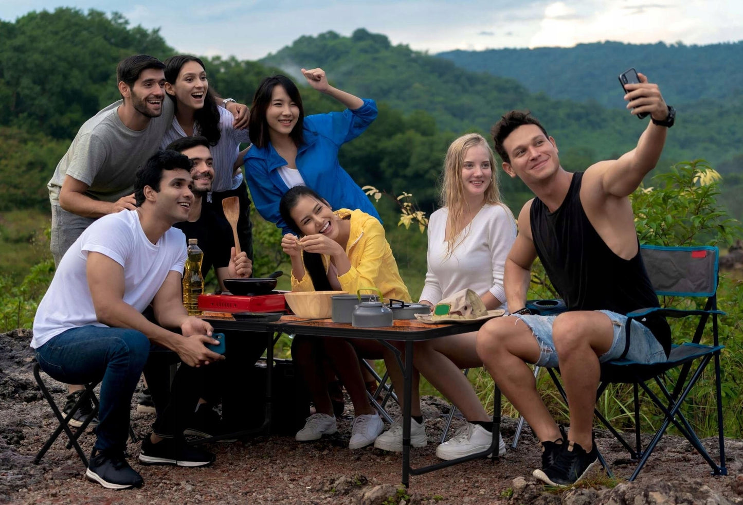 TRAMP turistinis sulankstomas stovyklos stalas 120x60 cm loft