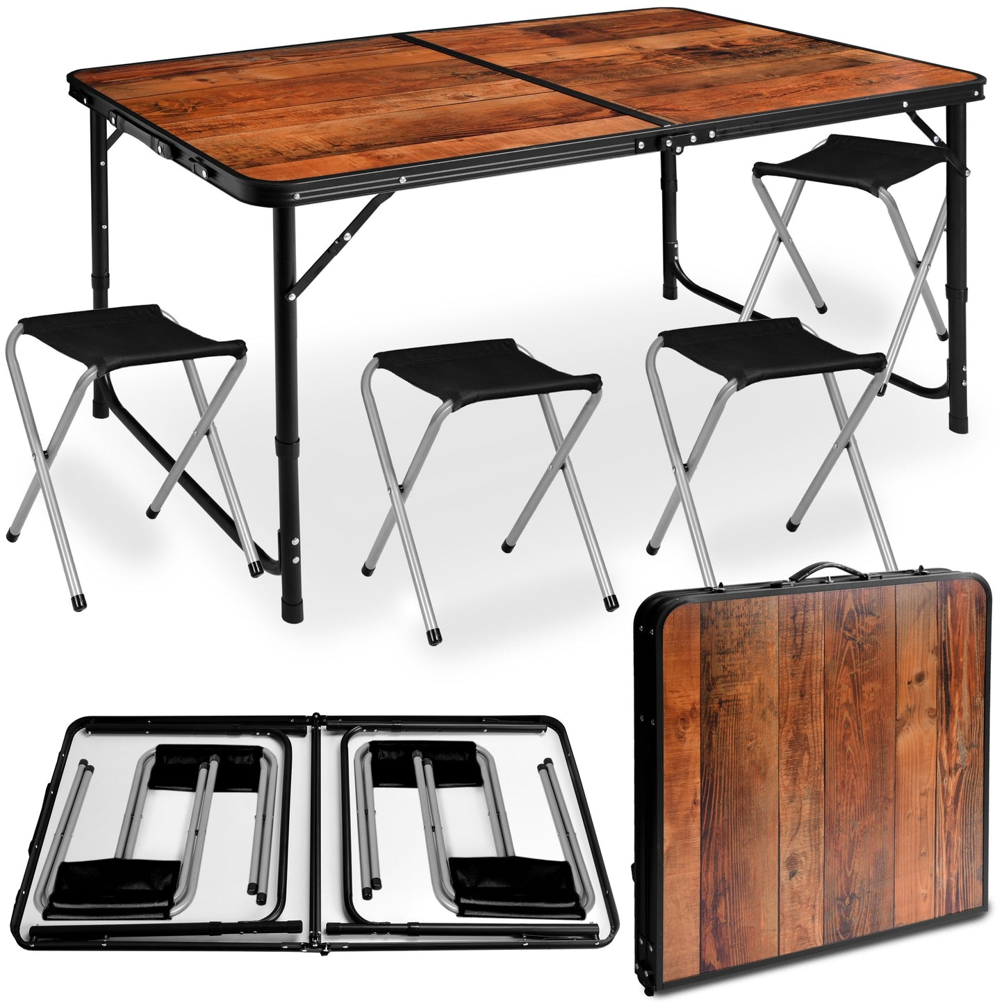 TRAMP turistinis sulankstomas stovyklos stalas 120x60 cm loft