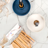 Dovanojamų rinkinių rinkinys - Keraminis stovas Natūrali Palo Santo smilkalai iš PERU