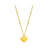 Auksinis 18K širdelės formos karoliai, dovana + nemokama dekoratyvinė dėžutė Valentino dienai