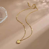 Auksinis 18K širdelės formos karoliai, dovana + nemokama dekoratyvinė dėžutė Valentino dienai