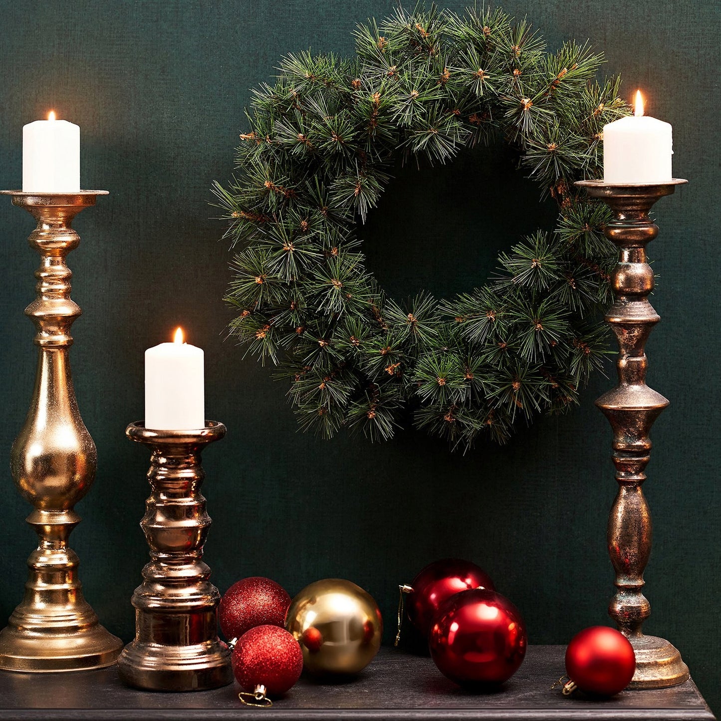 Dekoratyvinis Kalėdinis Vainikas Sidabrinis 30cm Papuošalas Dekoracija Šventės