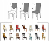 4 VNT. VELIŪRINĖ KĖDĖS DĖKLŲ KOMPLEKTAS UNIVERSALUS KĖDĖMS OEKO TEX RUDOS SPALVOS