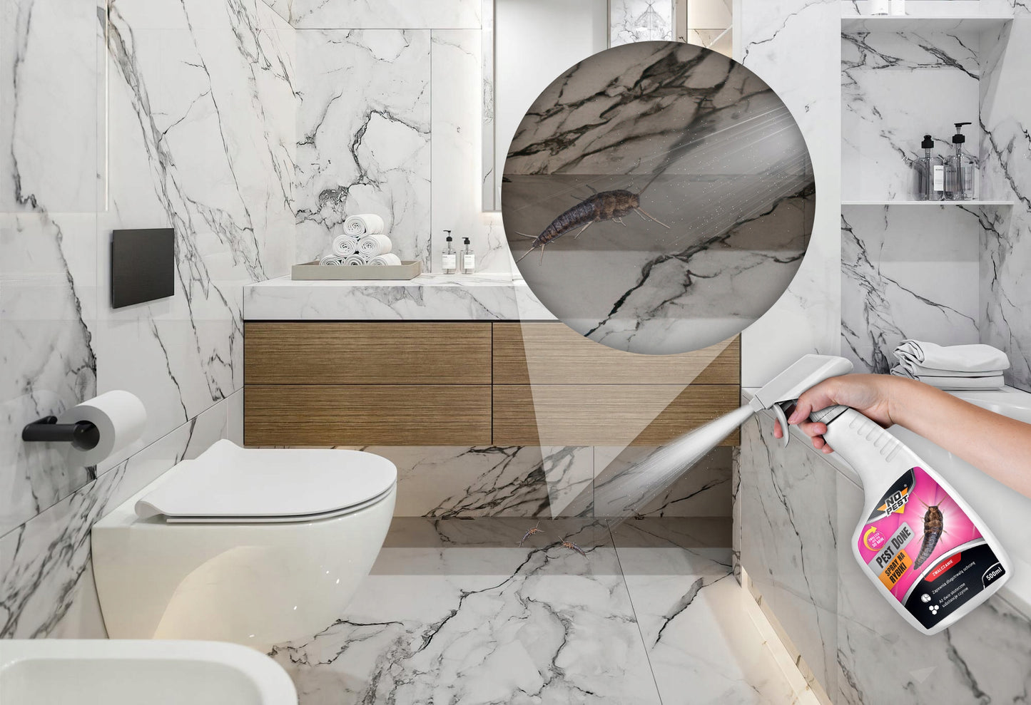 PURŠKIKLIS + GELIS NUODAI TARAKONAMS IR SIDABRAVĖMS NO PEST