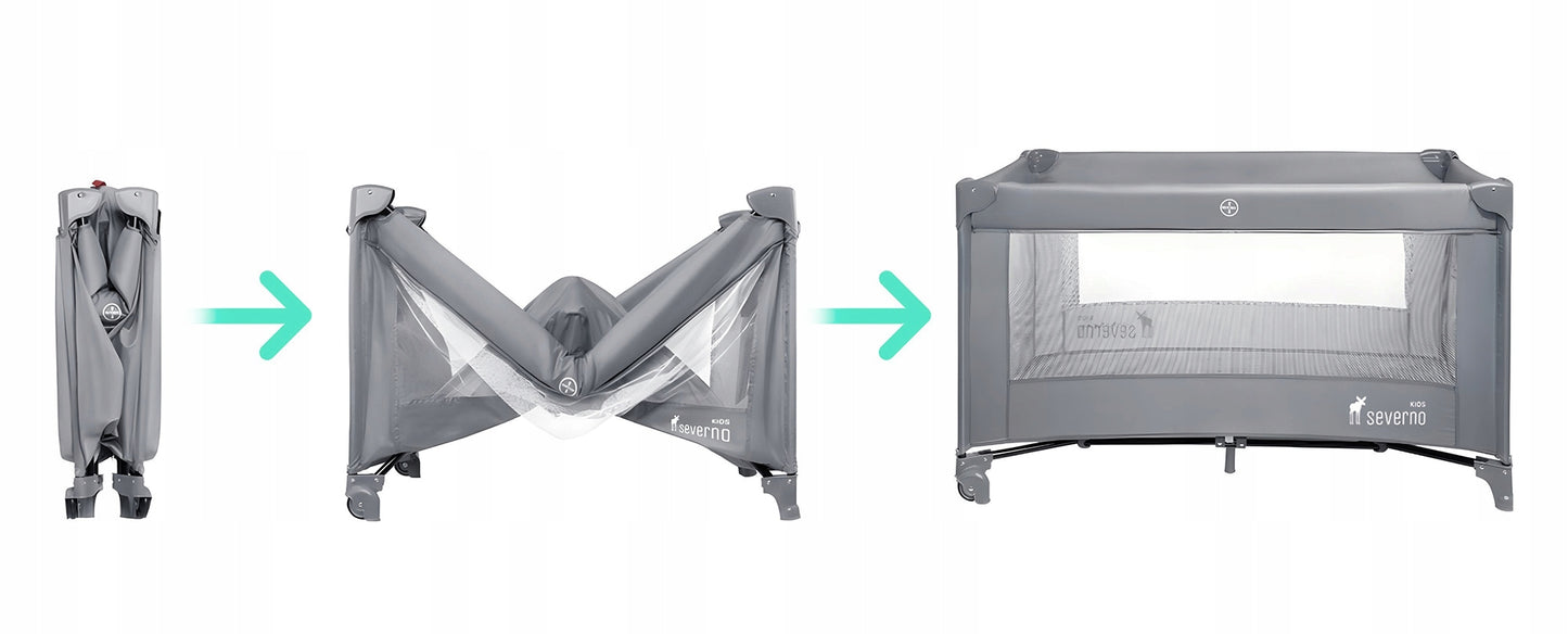 PREMIUM KELIONINĖ LOVYTĖ-TIRAS VAIKUI + ČIUŽINYS IR KREPŠYS