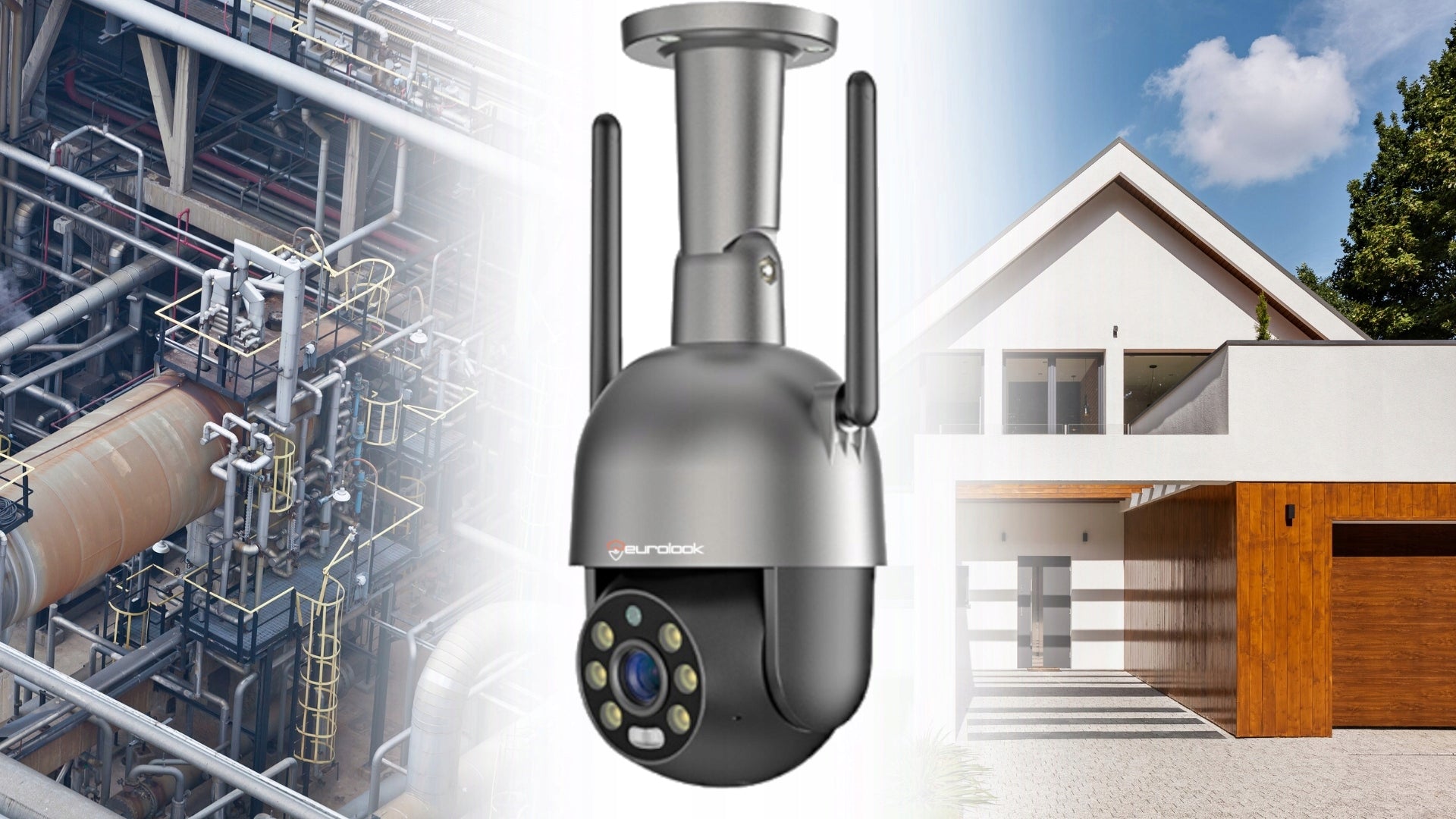 Lauko "WiFi" IP kamera 8MPx 4K SIGNALIZACIJA