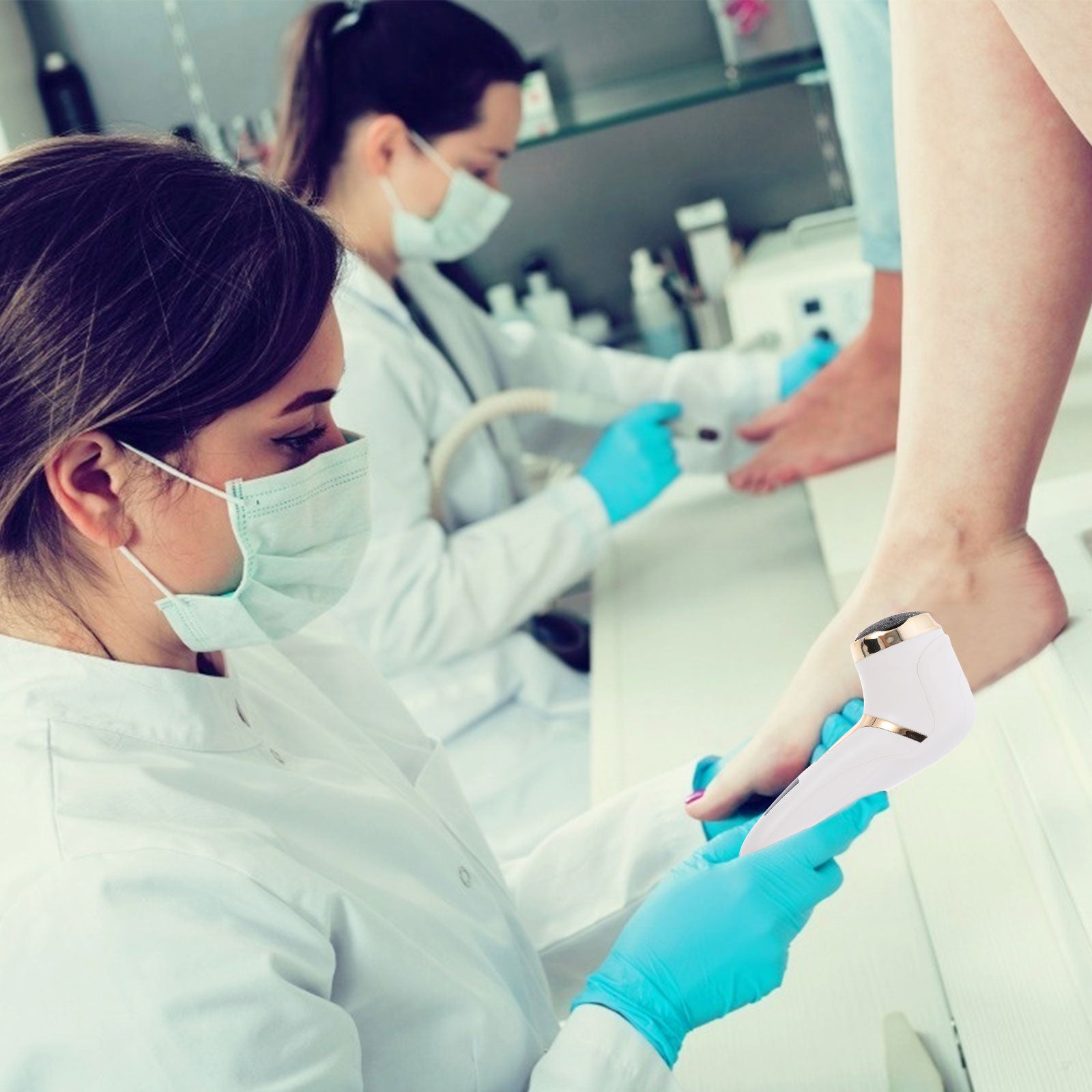 ELEKTRINĖ KOJŲ PEDIKŪRO MAŠINĖLĖ ŠLIFAVIMUI SU ŠVITRINIU POPIERIUMI