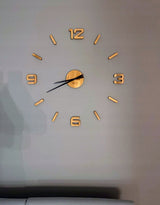 Medinis sieninis laikrodis ąžuolinis lipdomas EKO 75cm didelis svetainei