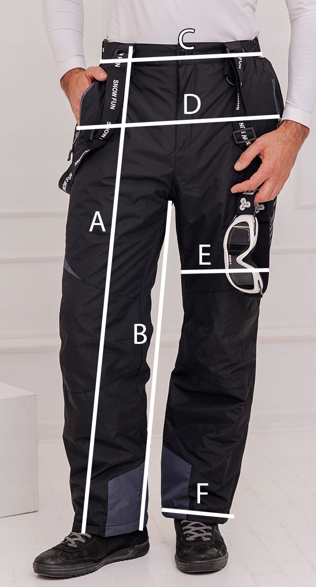 SNOW FUN Vyriškos snieglentės kelnės, 10 000 L membrana