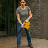 AKUMULIATORINIS SODININKYSTĖS LAPŲ PŪTIKIŲ SIURBLYS, SKIRTAS DEWALT BATERIJOMS