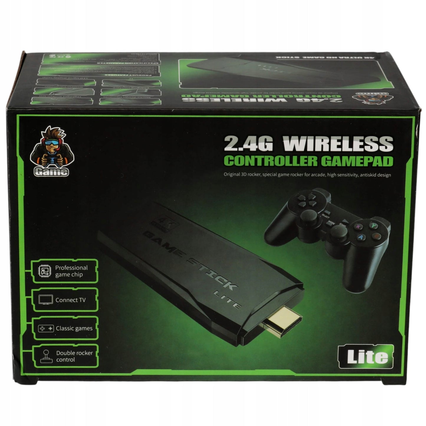 Retro konsolė 20 000 žaidimų, TV žaidimas, 2 belaidžiai valdymo pulteliai, HDMI, 64GB