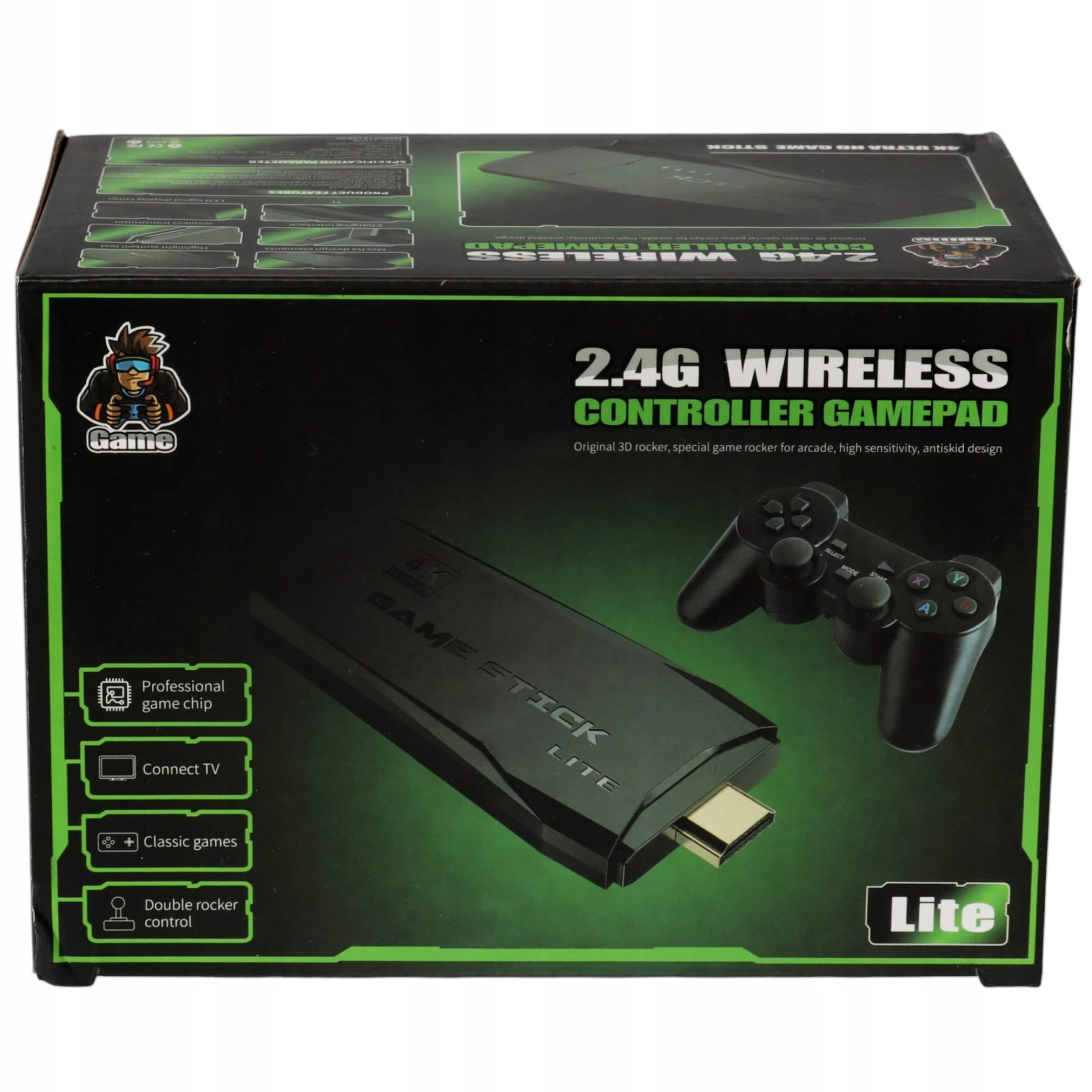 Retro konsolė 20 000 žaidimų, TV žaidimas, 2 belaidžiai valdymo pulteliai, HDMI, 64GB