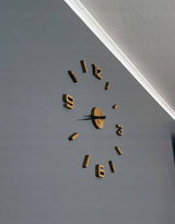 Medinis sieninis laikrodis ąžuolinis lipdomas EKO 75cm didelis svetainei