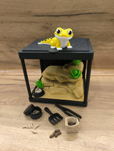 TERRARIUM 3D su GEKONO Dekoratyvinis edukacinis rinkinys su judančiomis dalimis GEKON