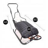 Rogutės vaikams su atlošu ir stūmikliu Šilta 3in1 miegmaišio sistema KOMFORT #605