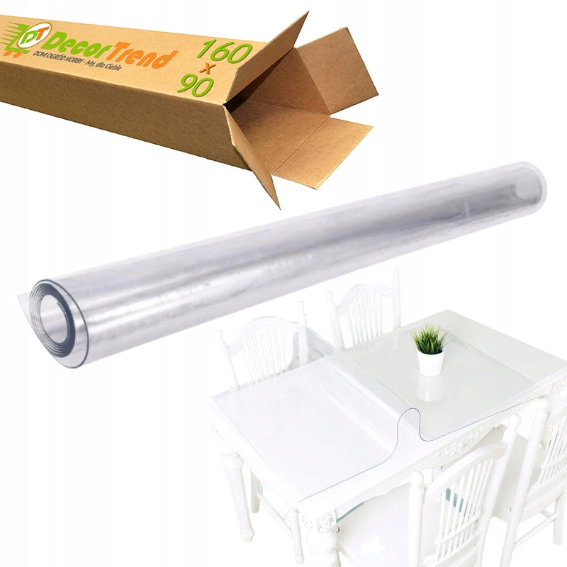 Apsauginė PVC plėvelė darbalaukiui, stalui, 160x90, storas, permatomas