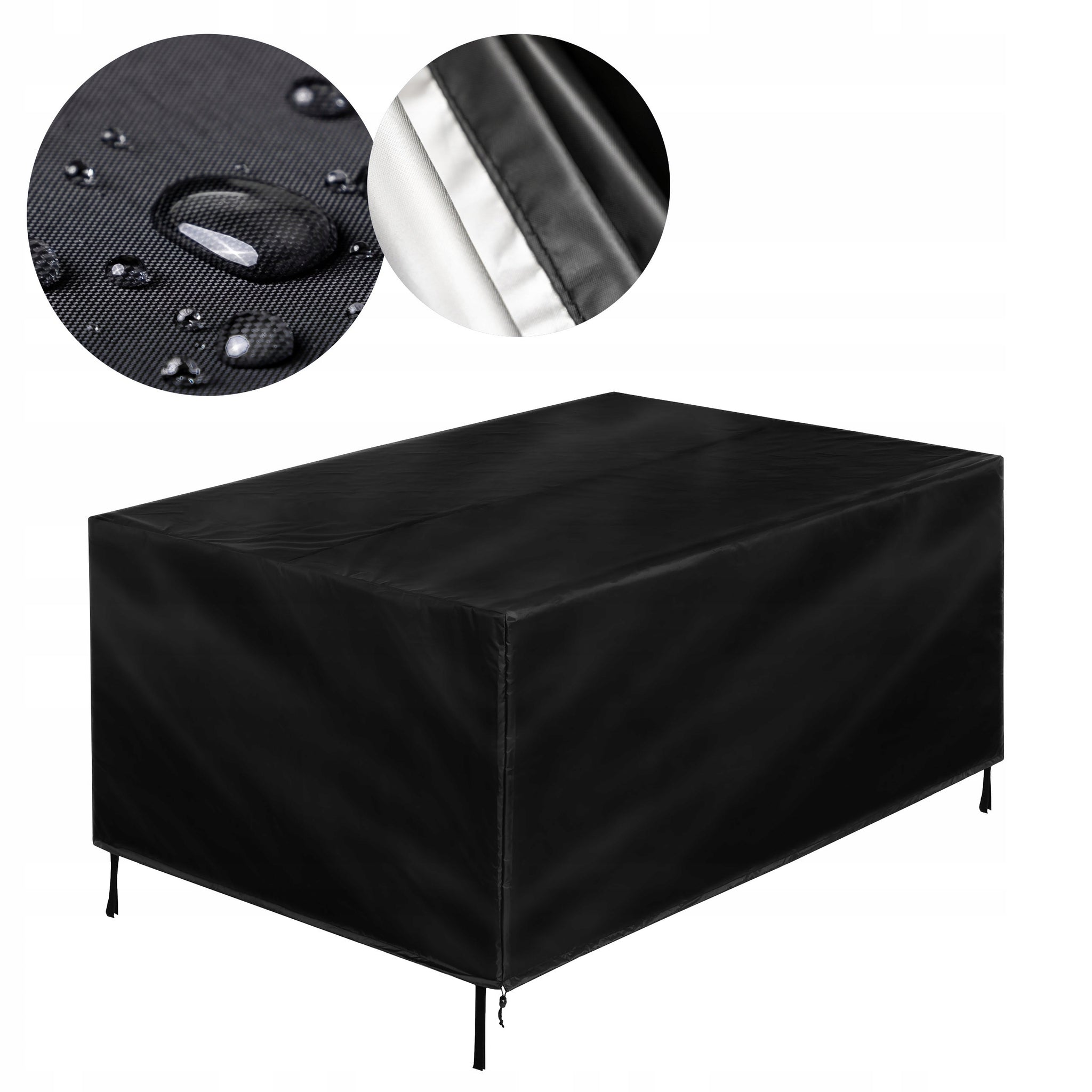 Vandeniui atsparus sodo baldų užvalkalas, tvirtas, 180x120cm, skirtas lauko stalams