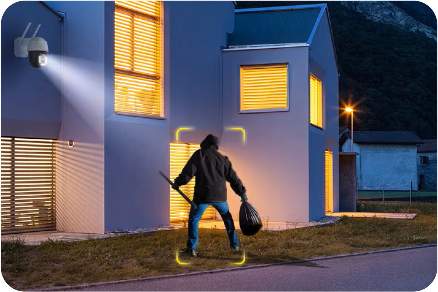 Sukama lauko IP Wi-Fi kamera, 3x priartinimas, 5MPx 2K