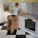 Vaikų virtuvės pagalbininkas ąžuolinis KH-350 Kids Helper