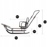 Vaiku rogutės FULL su atlošu stumiamoji rankena šilta miegmaišio stumiamoji rankena SAUGIOS
