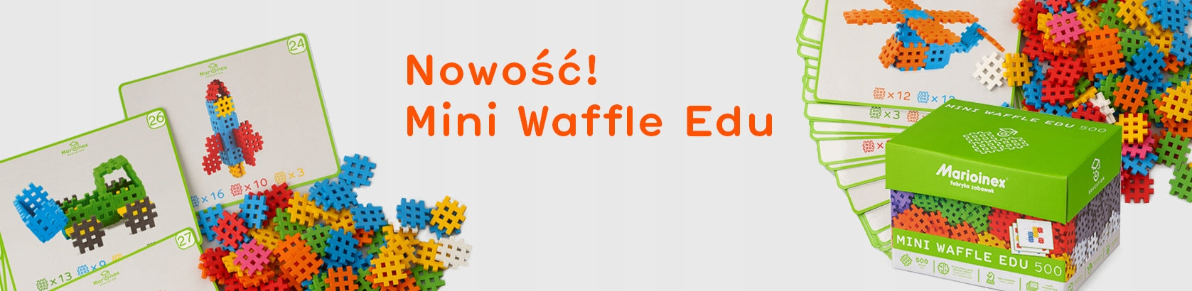 Sumuoti vafliai KLOCKI mini WAFFLE 140 KONSTRUKTOR