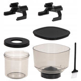 Elektrinis didelis kavos malūnėlis, kūginis malimo mechanizmas, reguliuojamas malimo rupumas