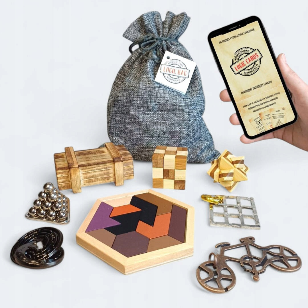 Dėlionė dovana paaugliui, tėčiui, broliui, Kalėdos LOGIC BAG xmas_hit_offers