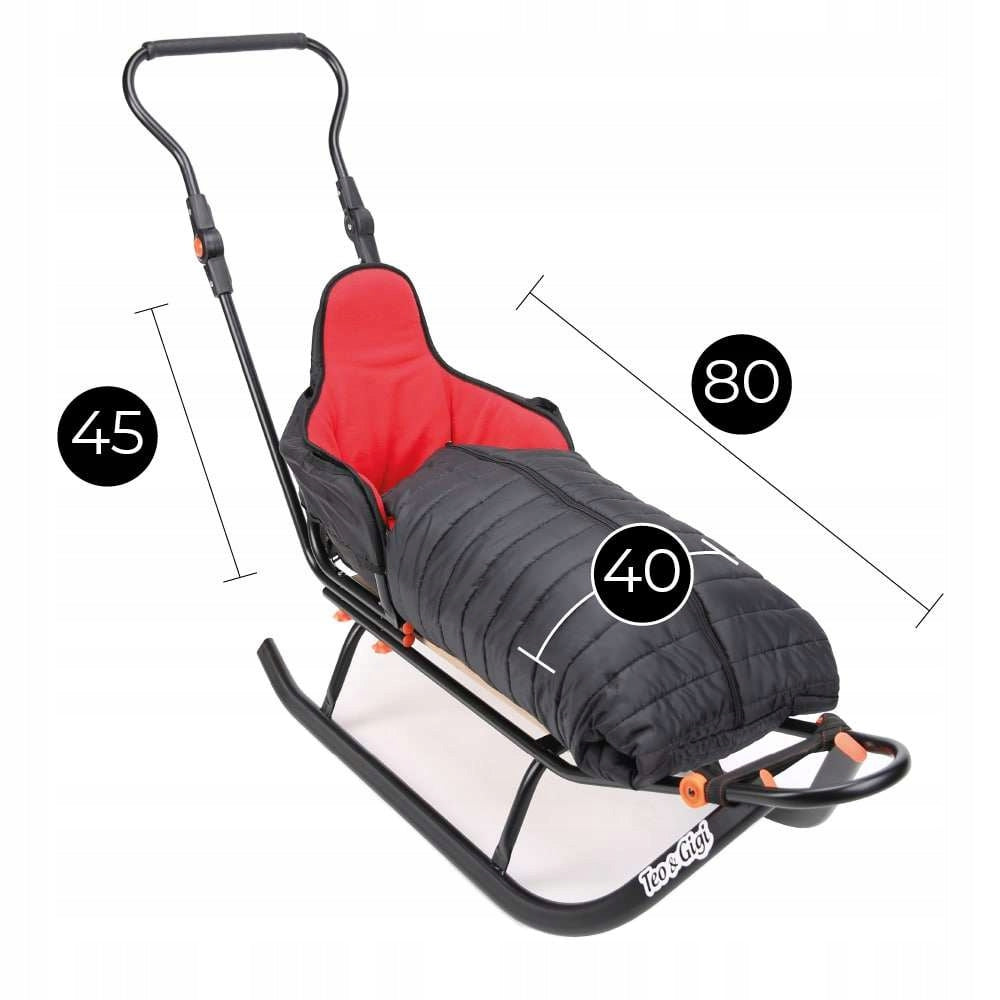 Vaiku rogutės FULL su atlošu stumiamoji rankena šilta miegmaišio stumiamoji rankena SAUGIOS