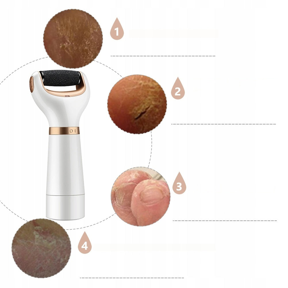 ELEKTRINIS PURENAMASIS KOJOMS BALTAS DEIMANTINIS PRAKTIŠKAS PEDIKIŪRAS