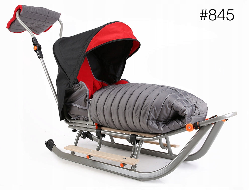 Vaikiškos rogės FULL, Šilta miegmaišio! stumdukas, atlošas, kojų atramos, ratukai + mova