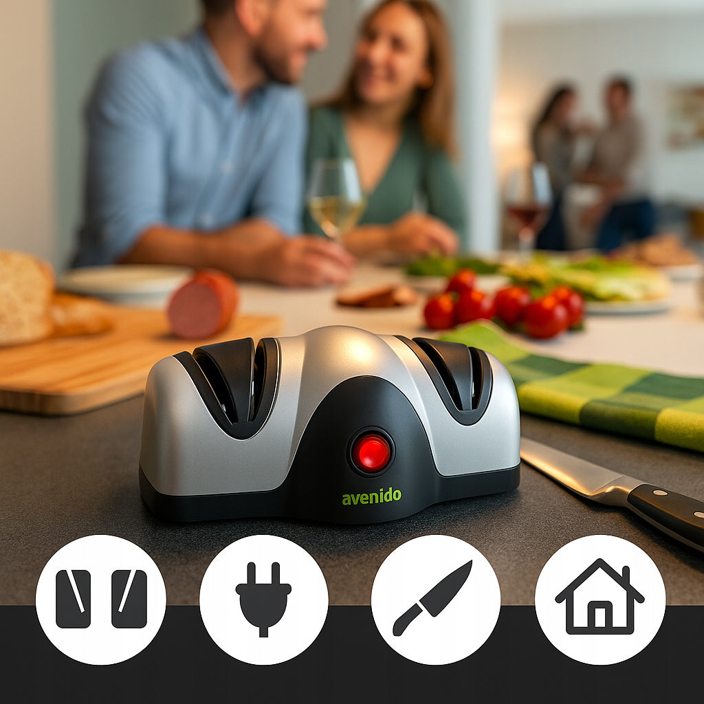 Elektrinis plieninių peilių galąstuvas avenido 40W, modelis AV4529